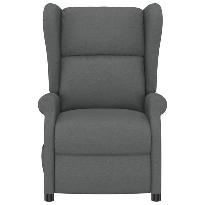 TOP 2026 Fauteuil relax - Chaise inclinable électrique - 1 PERSONNE - à oreilles gris foncé tissu - 73x95x103 cm FF2427