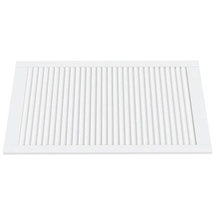 ShieldPro®Porte darmoire à persiennes - CLOUD - Meuble de Cuisine - blanc 99 3x59 4 cm pin massif 1361161