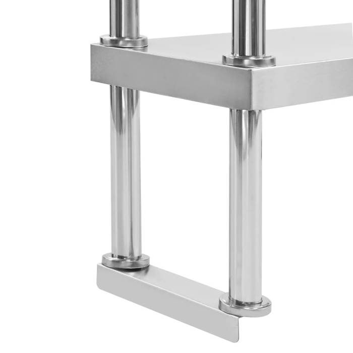 Elégant Résistant et robuste - Étagère de table de travail 2 niveaux 120x30x65cm Inox PRO3622215466217