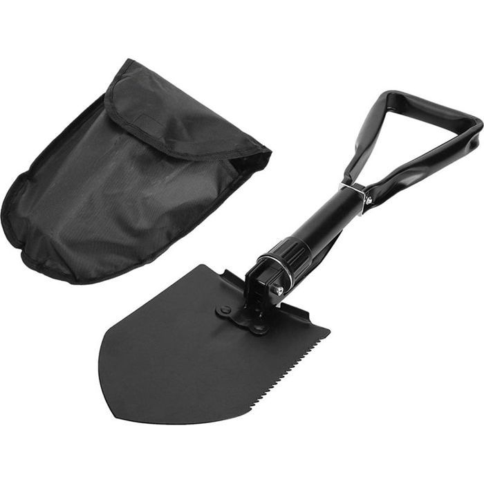 Grande pelle pliante multifonction de 47 cm avec sac de rangement