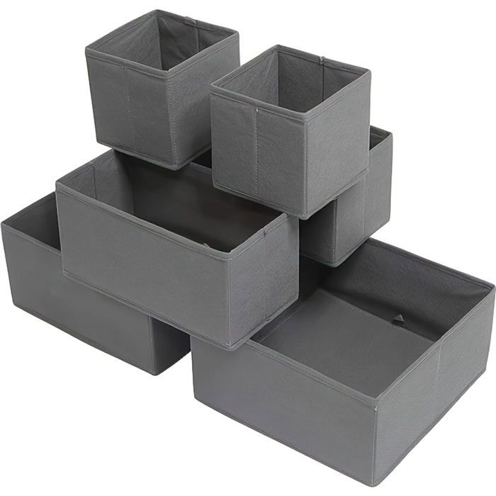 Simple Houseware Boîte de rangement pliable en tissu pour placard commode tiroir séparateur panier de rangement pour sous-vête