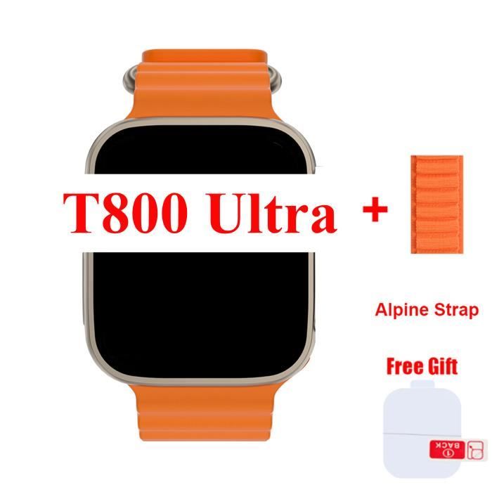 Alpin orange-4 pièces (T800 Ultra)-Montre intelligente T800 Ultra pour ...