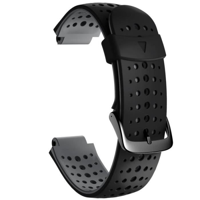Bracelet de montre noir/gris (Forerunner 735XT)
