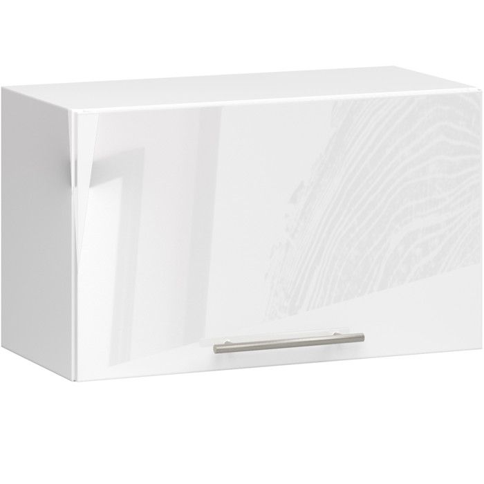 Meuble de cuisine haut AKORD W60 OLIWIA modulable Blanc 60 cm 1 porte couleur Blanc Brillant 1 étagère 60x30x29 cm