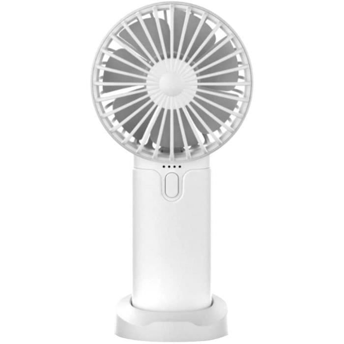 Mini ventilateur de ventilateur de portable de bureau 3 vitesses USB Batterie rechargeable 2400mAh Ventilateur silencieux de [84]