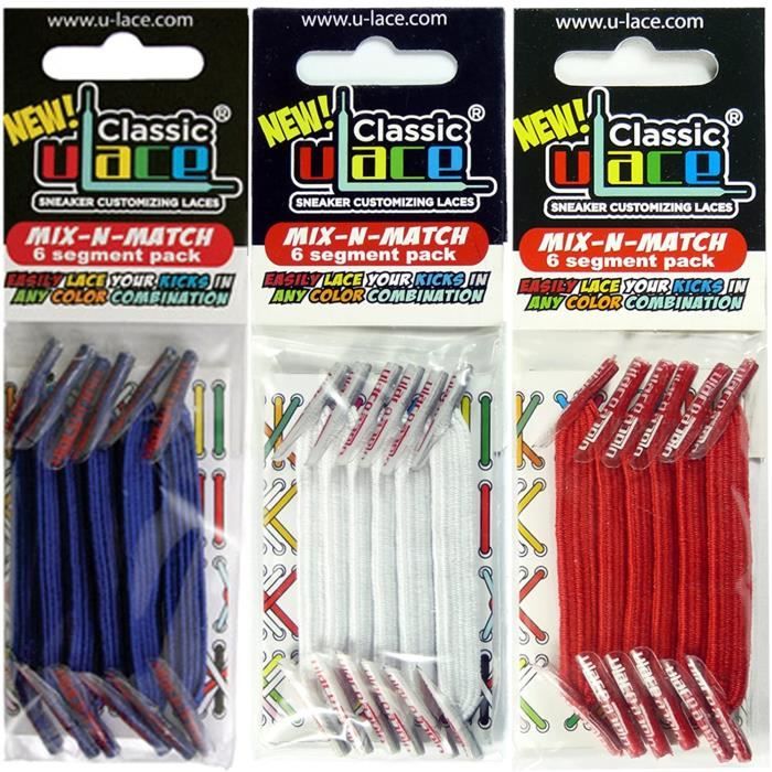 Mix Couleurs Personnalisable U-Lace Lacets élastiques