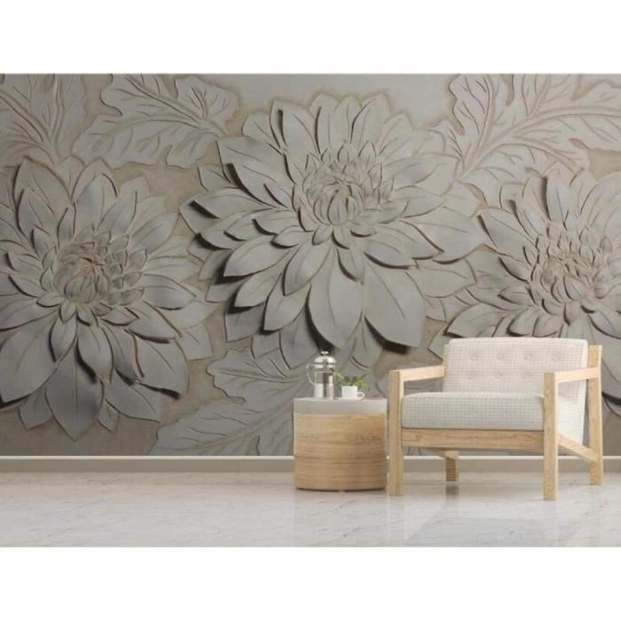 XIAOCHENG La fleur de lotus Fleurs 3D Effet Tapisserie DécoSourision Murale Tapisserie Murales Tapisserie Murale Tissu Pour Chambre Salon Collège Dortoir Tenture Murale 100cmx150cm