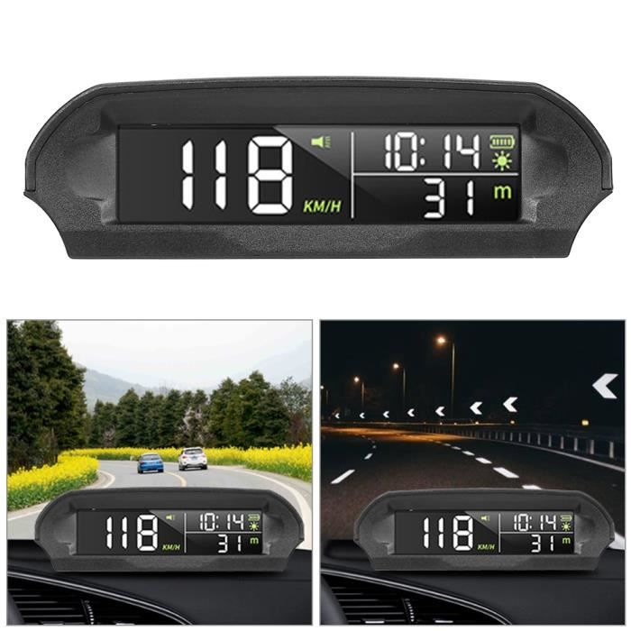 Affichage numérique du compteur de vitesse OBD2 HUD GPS, Affichage