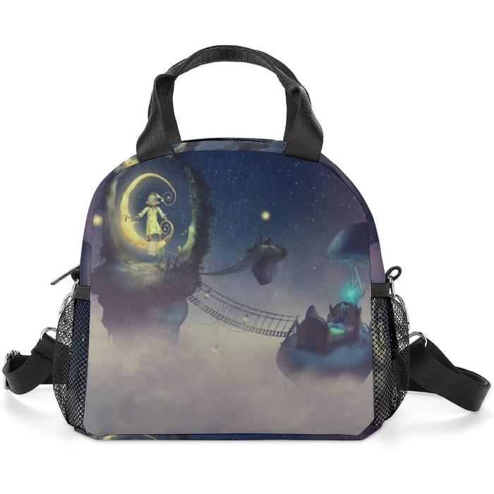 Sac Isotherme Repas Enfant Avec Bandoulière - Motif Planète - 26x22x10 Cm - Pour école, Pique-nique