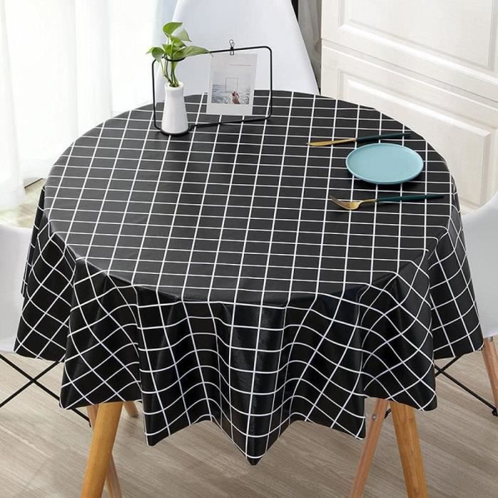 Nappe Rectangulaire PVC Imperméable 140x160 Cm – Anti-taches, Facile à Nettoyer, Pour Intérieur/extérieur, Fêtes, Jardin, Design Patchwork Coloré