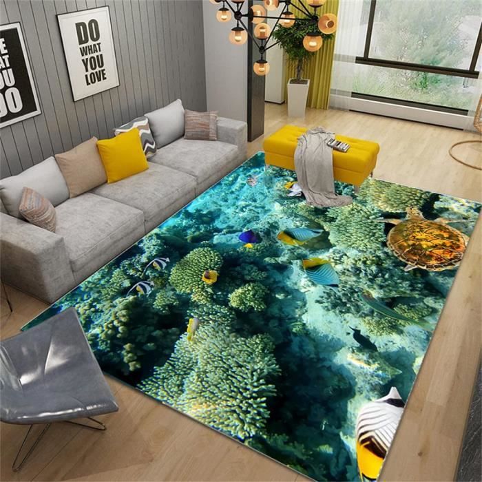MUICIN Tapis Super Mario 3D 50x80 Cm - Tapis Enfant Salon Chambre Doux Antidérapant - Décoration Jeu