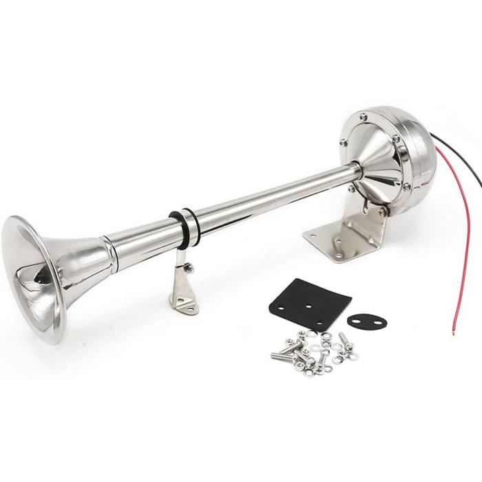 Klaxon Marin FIAMM 5190212-SX - 125 DB, Grille Blanche, Pour Bateaux, Normes NMMA/Coast Guard
