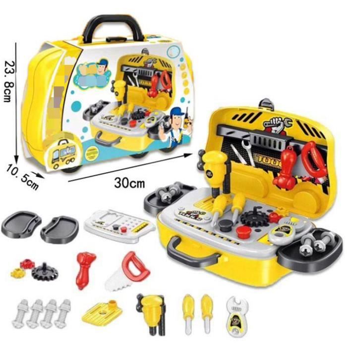 Jouets Mini Ingenieur D Enfant Boite A Outils Jouet De Bebe En Plastique Jeu D Imitation Jeu De Role Jouet Bebe Enfant Cdiscount Jeux Jouets