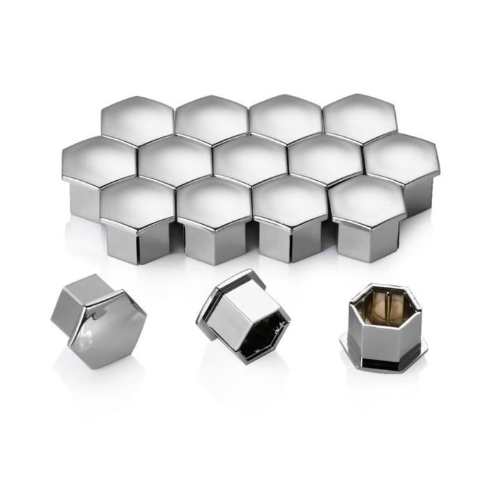 Size : 16 PCS boulon Cache-/écrous de roue cache-vis for moyeu automatique for Citroen C4 C5 C2 Peugeot 207 208 301 307 308 408 508 2008 3008 DS L-Yune