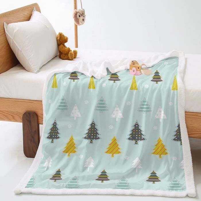 Couverture Polaire En Flanelle Boules De Noël Couverture 60x120cm[791] - Maison