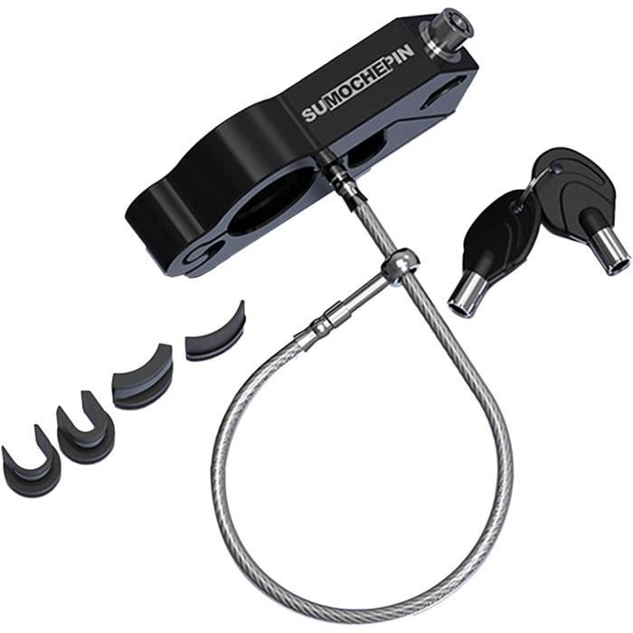 Antivol Vélo Chaîne Acier Inox - 80cm, Cadenas à Clé, Pour Moto Et Scooter
