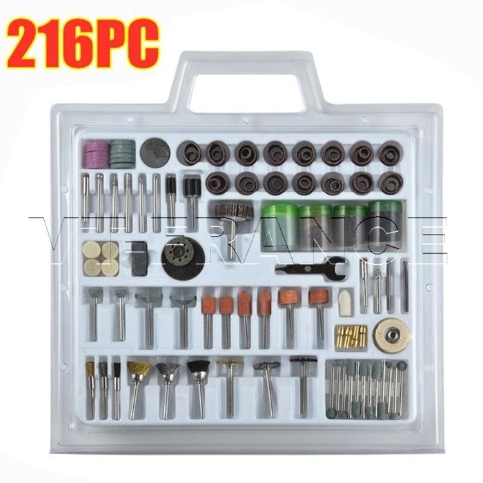 Lot De 11 Accessoires Pour Dremel / Mini-perceuse - Brosses, Disques, Feutres - Occasion Bon état