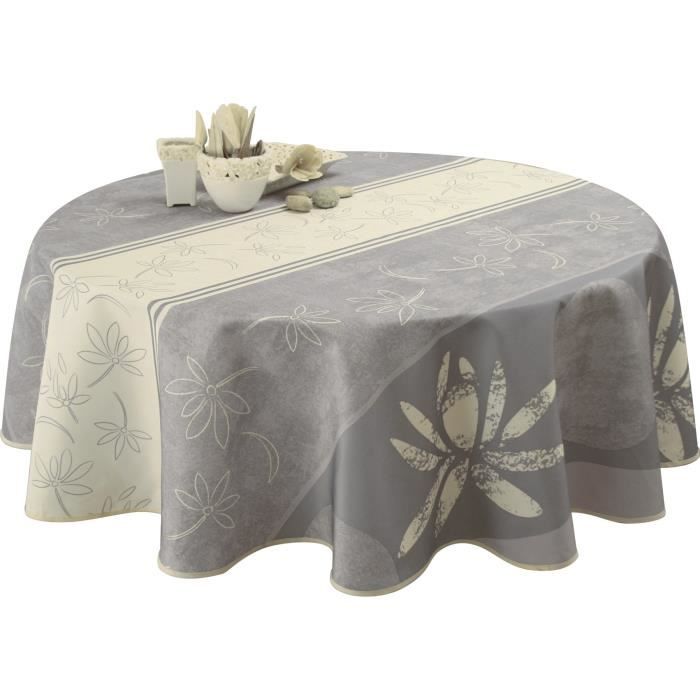 Rouge Int/érieur ou Ext/érieur Nappe Antitache Ovale 4//6 couverts Infroissable et 100/% Polyester No/ël Constellation Argent/é /Ø 160 cm