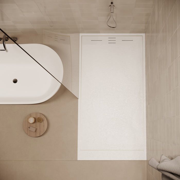 Rideau De Douche 80x200cm PEVA - Imperméable, Anti-moisissure, Transparent