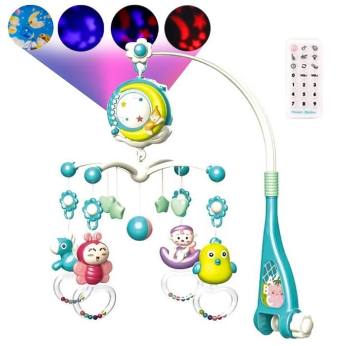 Swonuk Mobile Musical Bebe Pour Lit Bebecloche Hochets De Berceau Projecteur Veilleuse Bebe Avec Musique Douce Rotative 360 Teleco Cdiscount Puericulture Eveil Bebe