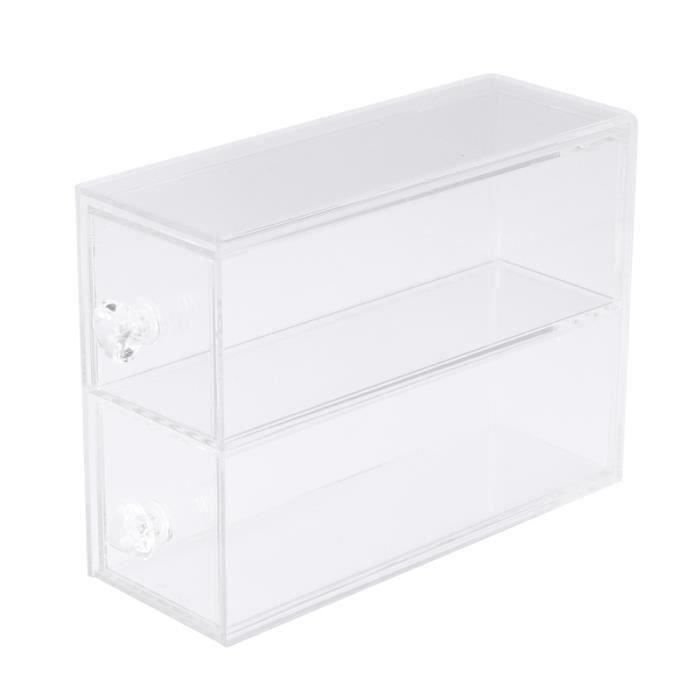 Boîte De Rangement En Acrylique Transparent Pour Collection De Roches - 90 Compartiments - 5 Niveaux - Avec Velours