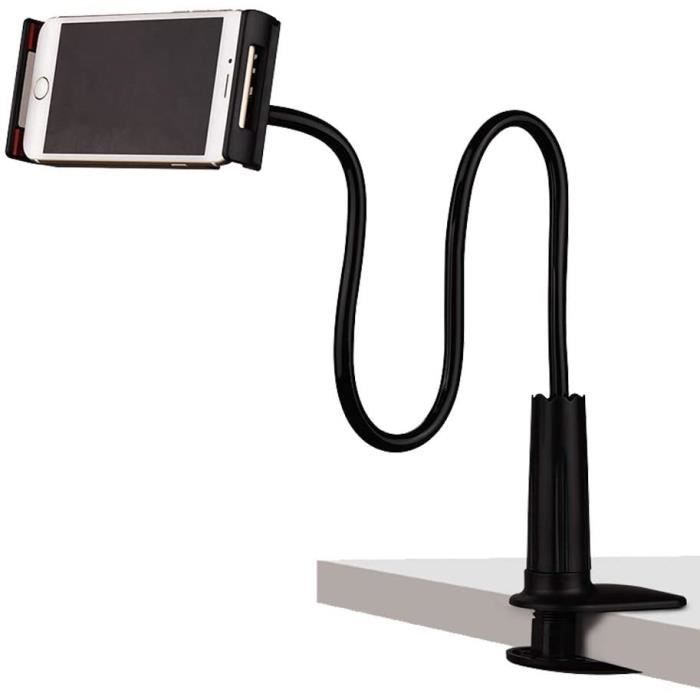JUBORUI Support Tablette Bureau Col De Cygne Métal 360° – Réglable Pour IPad, Samsung Galaxy Tab 4.7-13.5 Pouces