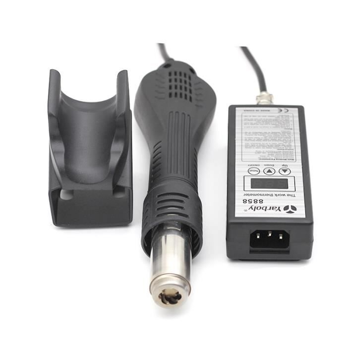 Pistolet à Air Chaud 700W – Station Dessoudage Numérique 100-480°C, 8 Vitesses, Buse Interchangeable, Inductif Intelligent