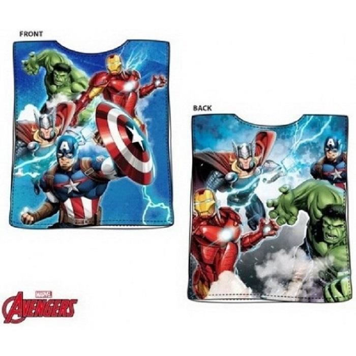 Serviette de plage poncho AVENGERS Marvel 50x100cm 100% coton
