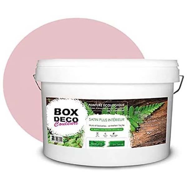 PEINTURE Teinte Rose murale naturelle écologique aspect satin intérieur Natura - 10L - 130m