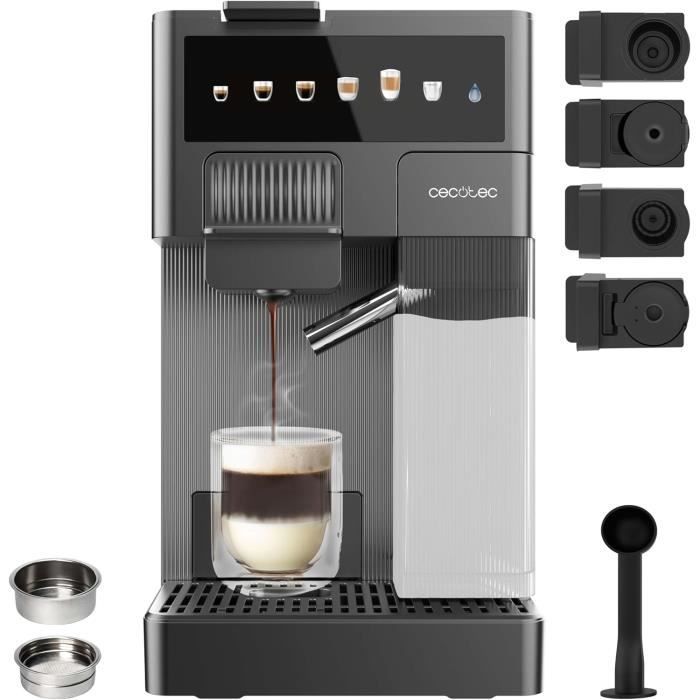 Cafetière - CECOTEC - FreeStyle Latte T - 1350W - 16L - 20 bars - Compatible Nespresso / Dolce Gusto