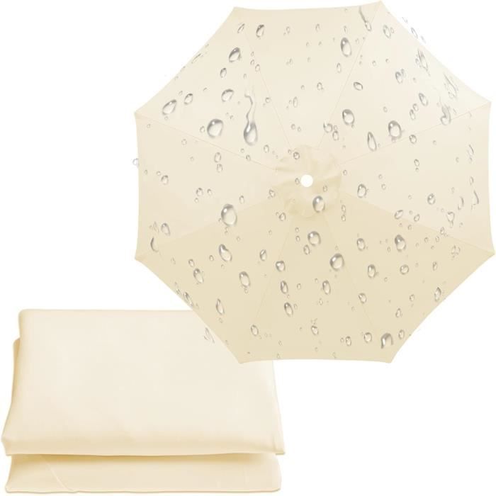 Auvent De Remplacement Pour Parasol 2m/2,7m/3m, 6 Baleines/8 Baleines Toile De Rechange Pour Parasol Déporté, Housse De Rechange Pour Parasol De Jardin Terrasse Plage (auvent Seulement) ( Color : Blac