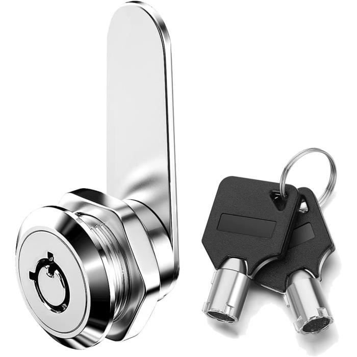 Serrures De Boîte Aux Lettres CompX C9100 Nickel - Chaque Serrure Avec Clé Différente