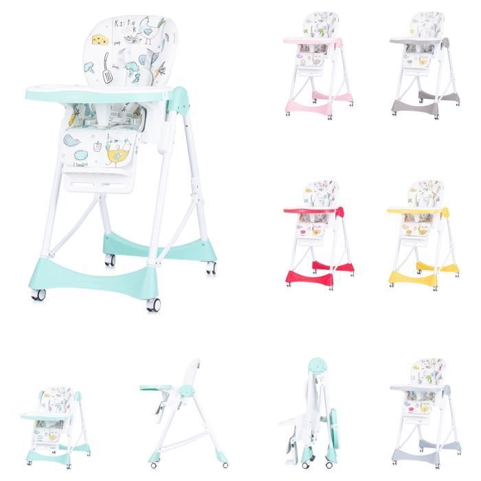 Chaise Haute Bébé 6 En 1 Réglable Avec Harnais - De La Naissance à 6 Ans Beige