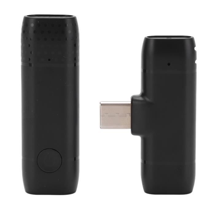 Andoer Mini Micro Cardiöïde Type C - Microphone Smartphone Réglable 90°, Idéal Vlog, Streaming Et Chant En Ligne