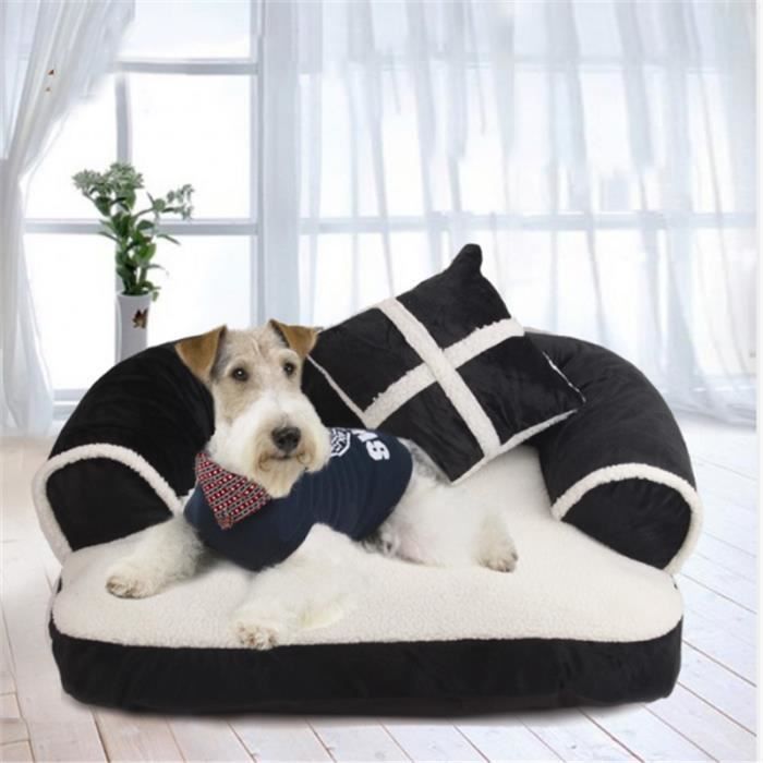 Coussin Panier Corbeille Pour Chien Chat Déhoussable Souple Avec Un Petit Oreiller 7050cm