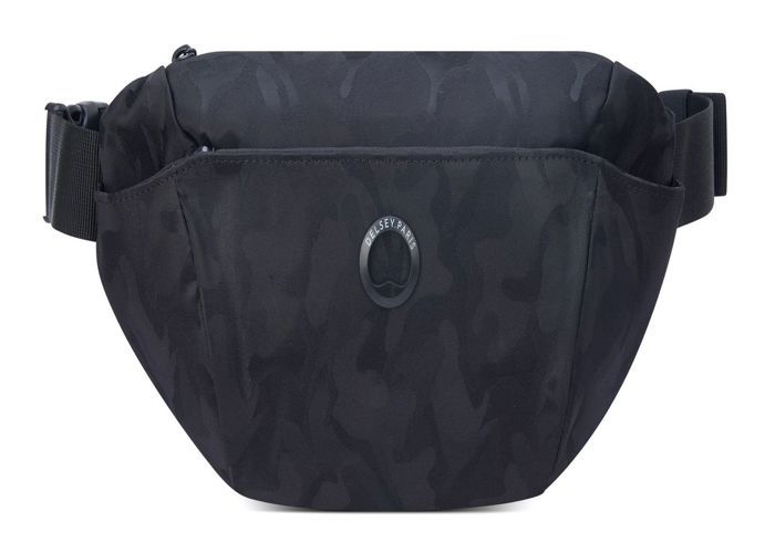 DELSEY PARIS Sac banane noir pour femme et homme Picpus Large Bum Bag L Black Camouflage 167654 noir Cdiscount Bagagerie Maroquinerie