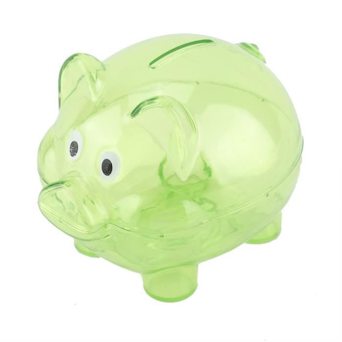 Grosse Tirelire Cochon Transparente