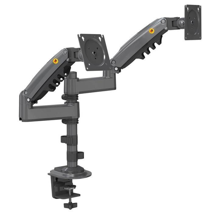 NB H180 – Support orientable robuste GAMER PRO pour deux écrans PC 17-27 pouces
