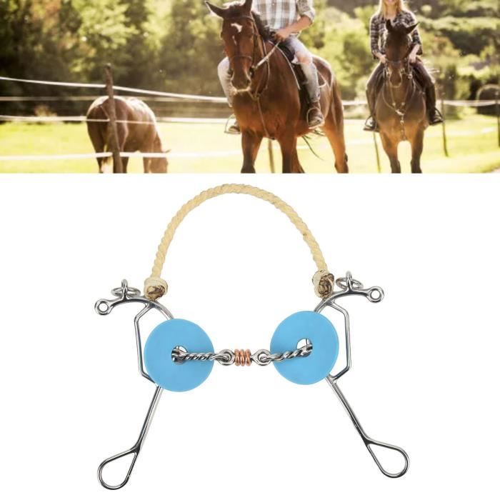 Mors De Filet Pour Cheval En Acier Inoxydable - Embout Doux 5 Pouces, Conception Confort Et Contrôle - 3