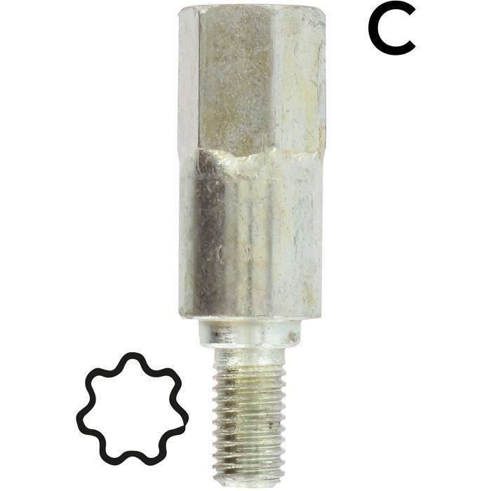 Adaptateur étoilé 7 dents - Se monte avec notre renvoi d'angle universel 1602042, élagueuse 1603093 