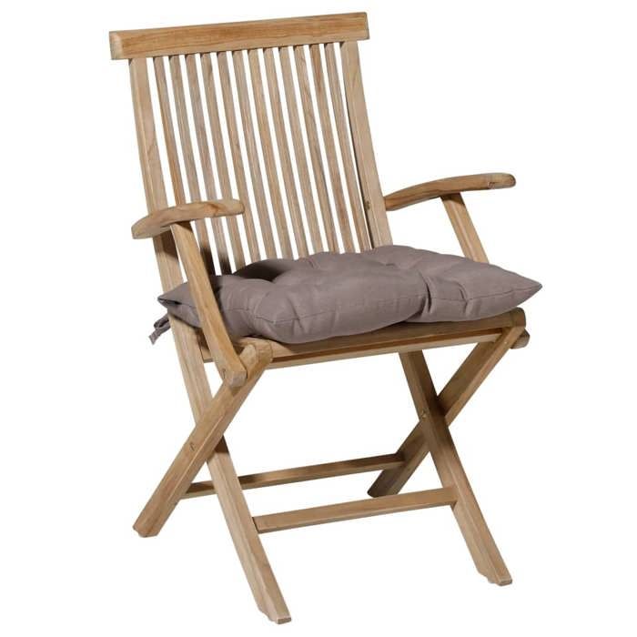 Madison Coussin de Chaise 46x46 cm Taupe Siège Bistro Jardin Patio Extérieur 434749 Madison Coussin de Chaise 46x46 cm Taupe Siège Bistro Jardin Patio Extérieur 434749