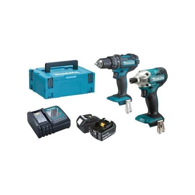 Kit de visseuses MAKITA DLX2337J 18V 3Ah 2 visseuses sans fil