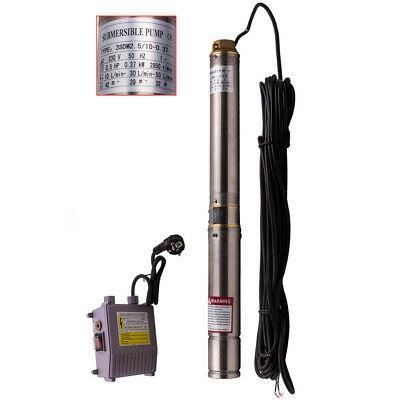Maxpeedingrods Pompe à Eau Electrique Submersible Pompe De Forage Commande 3800 Lh 370w