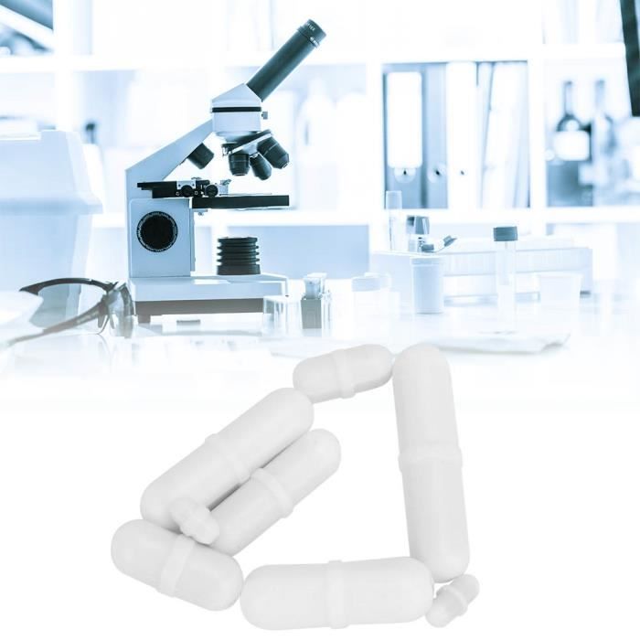 Agitateurs Magnétiques PTFE - Lot De 8 Barres - Pour Laboratoire, Chimie, Mélange - Tailles Variées