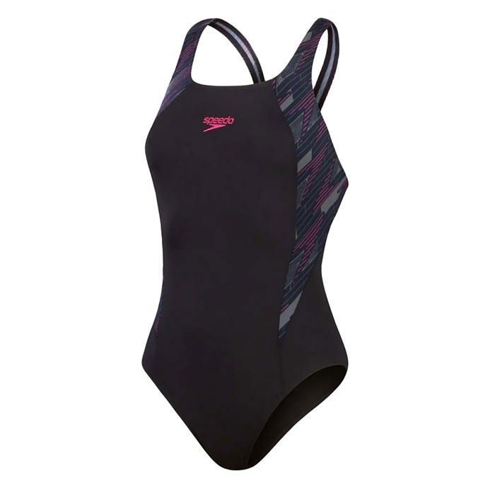 Speedo Boom Logo Splice Muscleback Maillot De Bain Femme - Bleu Vif