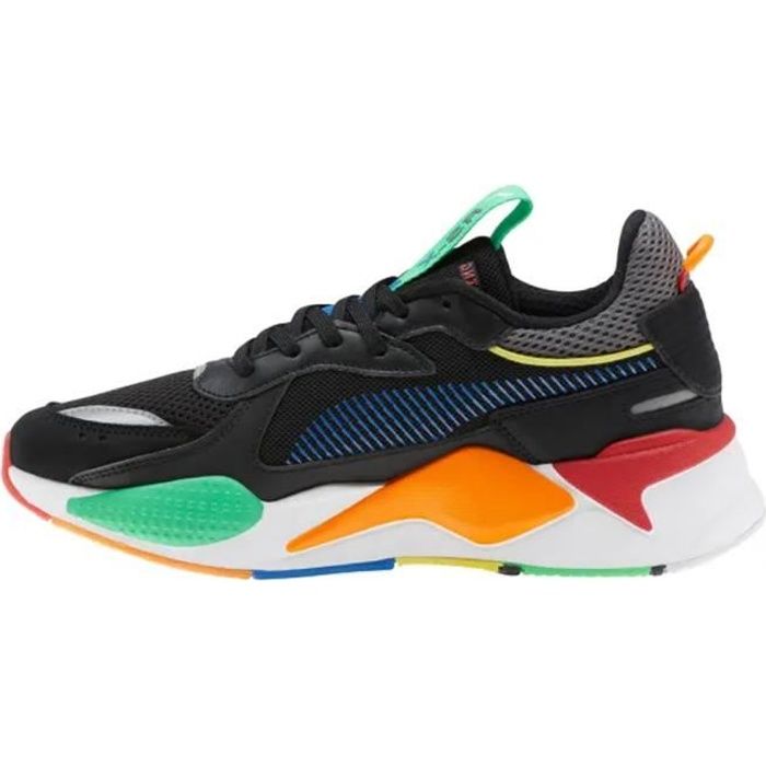 basket puma noir et orange