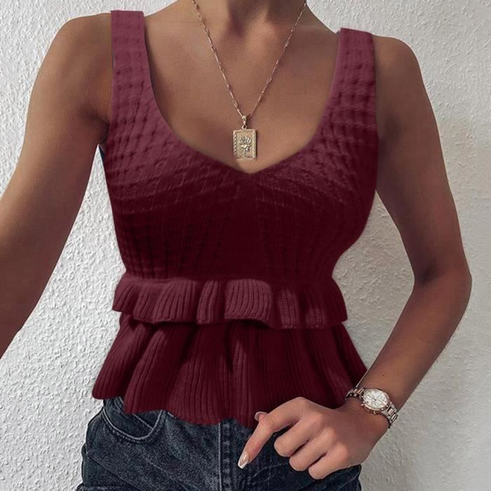 Chemisier J.Crew Femme - Rouge Orange, Taille 4, Sans Manches, Poche
