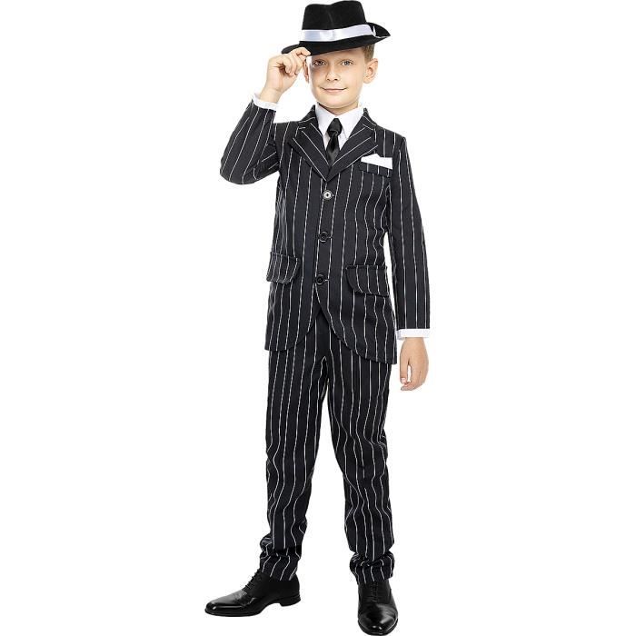 Funidelia Sombrero Gángster Deluxe Para Hombre – Años 20, Cabaret Y Charleston, Accesorio De Disfraz En Negro