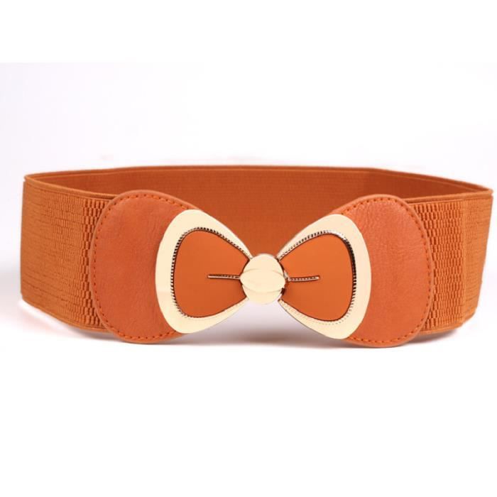 Ceinture femme élastique large sale