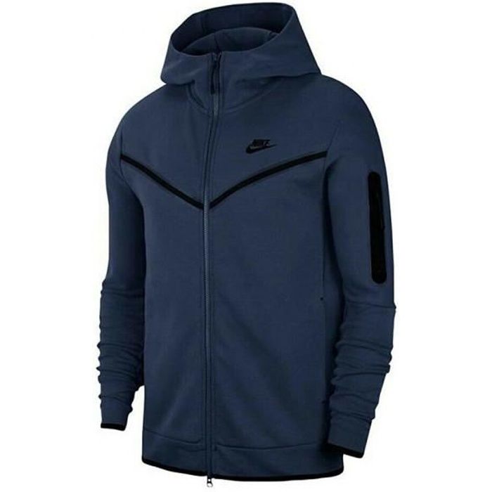 Veste de survêtement Nike TECH FLEECE WR HOODIE FZ - Homme - Bleu - Manches  longues - Multisport Bleu - Cdiscount Prêt-à-Porter